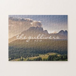 Rustiek Bruiloft Gast Handtekening Boek Alternatie Legpuzzel