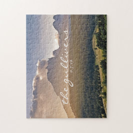 Rustiek Bruiloft Gast Handtekening Boek Alternatie Legpuzzel