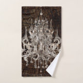 Rustiek Bruin Barnood Country Crystal Chandelier Bad Handdoek (Handdoek)