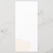 Rustiek bruin bruiloft diner menu (Achterkant)