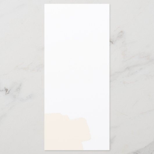 Rustiek bruin bruiloft diner menu (Achterkant)