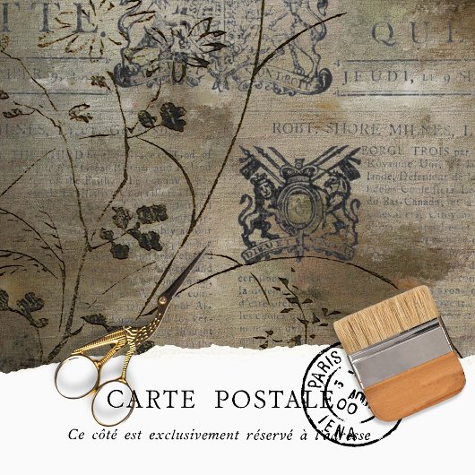 rustiek bruin distressed botanische textuur tissuepapier
