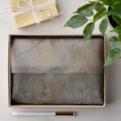 rustiek bruin distressed botanische textuur tissuepapier (Geschenk)