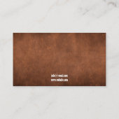 Rustiek Bruin Distressed Texture Paarden Foto's Visitekaartje (Achterkant)