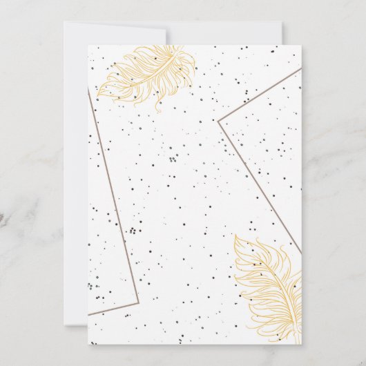 Rustiek bruin en wit Repetitie Diner Kaart (Achterkant)