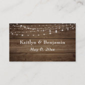 Rustiek Bruin Hout & Lichte Koorden, Huwelijkswebs Informatiekaartje (Achterkant)