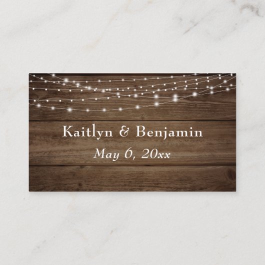 Rustiek Bruin Hout & Lichte Koorden, Huwelijkswebs Informatiekaartje (Achterkant)