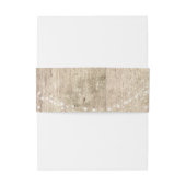 Rustiek Bruin Hout & Lichten "U bent uitgenodigd" Uitnodigingen Wikkel (Achterkant Voorbeeld)