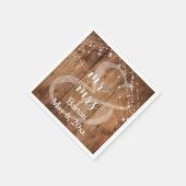 Rustiek bruin hout, wit licht snaren Mr. & Mrs Servet (Hoek)