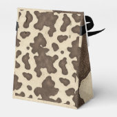 Rustiek Bruin Koe Print Country Western Rodeo Part Bedankdoosjes