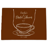 Rustiek Bruin Koffie Vrijgezellenfeest Favoriet Gi Groot Cadeauzakje (Voorkant)