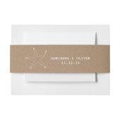 Rustiek Bruin Kraft Papier Patroon Zeester Uitnodigingen Wikkel (Voorkant Voorbeeld)