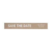 Rustiek Bruin Kraft Papier Save The Date Wedding (Individueel)