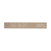 Rustiek Bruin Kraft Papier Save The Date Wedding 2 (Individueel)