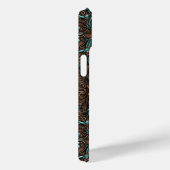 rustiek bruin leder western land kruis Case-Mate iPhone case (Achterkant / Rechts)