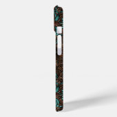 rustiek bruin leder western land kruis Case-Mate iPhone case (Achterkant / Links)