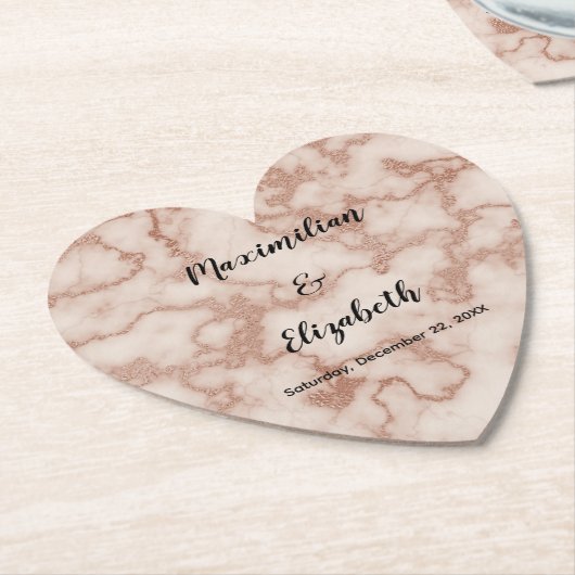 Rustiek Bruin Marmer Kartonnen Onderzetters (Gekanteld)