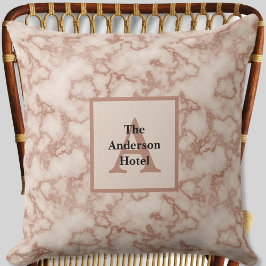 Rustiek Bruin Marmer - Neutraal Decor Kussen