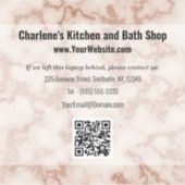 Rustiek Bruin Marmer Sticker (Voorkant)