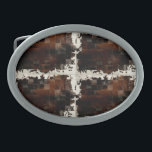 Rustiek Bruin Patchwork Koeienhuid Gesp<br><div class="desc">Koeienhuid patchwork in bruin en wit is de perfecte westerne landelijke stijl voor uw producten en uw interieur om een rustieke boerderijstijl met cowboy / cowgirl rodeo flair te brengen. Dit schattige koe huidtapijt ontwerp is een faux koeienhuid en ideaal als u op zoek bent naar een natuurlijke geometrische stijl....</div>