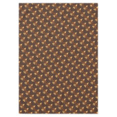 Rustiek bruin patroon Fleur-de-Lis Tafelkleed (Voorkant)