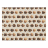 Rustiek Bruin Pine Kegelpatroon Winter Patroon Tafelkleed (Voorkant (Horizontaal))