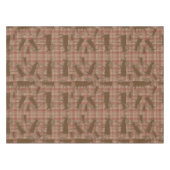 Rustiek bruin plaid elanden tafelkleed (Voorkant (Horizontaal))