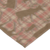 Rustiek bruin plaid elanden tafelkleed (Gekanteld)