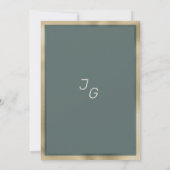 Rustiek bruin sinaasappel gouden munt bloemen RSVP Kaart (Achterkant)