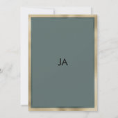 Rustiek bruin sinaasappel gouden munt bloemen Tabe Kaart (Achterkant)