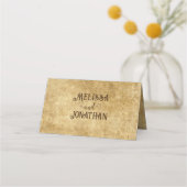  rustiek bruin trouwnummer plaatskaartje (Achterkant)