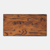 rustiek bruin verbrand hout Carpenter Bureaumat (Voorkant)