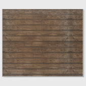 Rustiek bruin verweerd boerderij hout patroon cadeaupapier (Vlak)