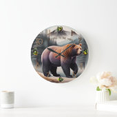 Rustiek Bruin Waterverf Beer Grote Klok (Huis)