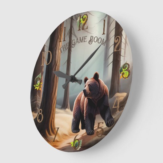 Rustiek Bruin waterverf Groot Beer Grote Klok (Hoek)