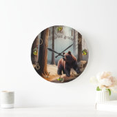 Rustiek Bruin waterverf Groot Beer Grote Klok (Huis)