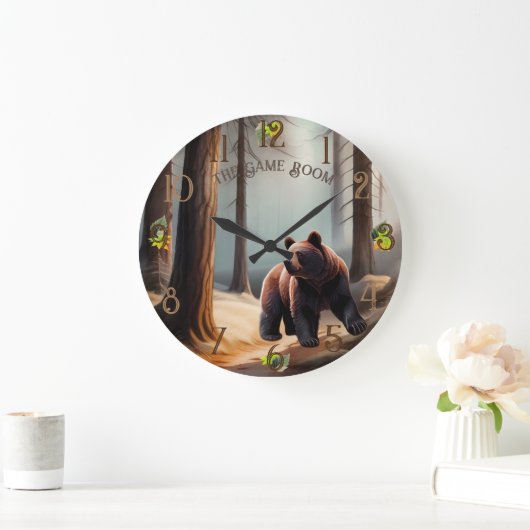 Rustiek Bruin waterverf Groot Beer Grote Klok (Huis)