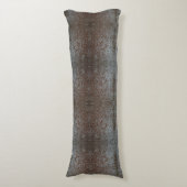 Rustiek bruin western landleer patroon lichaamskussen (Voorkant Verticaal)