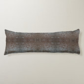 Rustiek bruin western landleer patroon lichaamskussen (Voorkant)