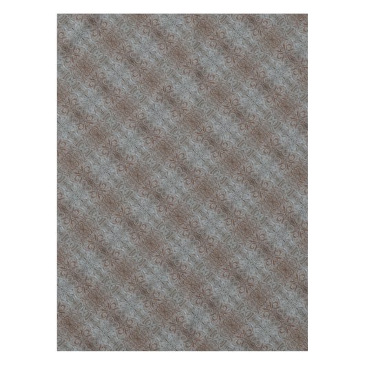 Rustiek bruin western landleer patroon tafelkleed (Voorkant)