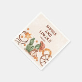 Rustiek bruin Westerne bruiloft Servet (Hoek)