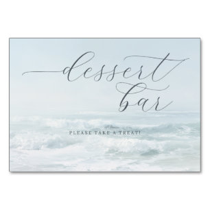 Rustiek Bruine Oceaan Dessert Bar Bord Kaart