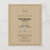 Rustiek budget Vintage bruiloft Flyer (Voorkant)