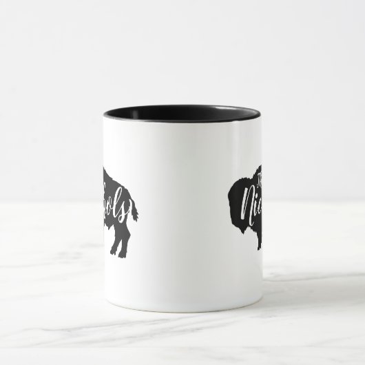 Rustiek Buffalo familie Monogram Mok (Midden)