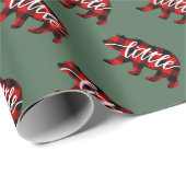 Rustiek Buffalo Plaid Kerst Wrapping Papier (Rol Hoek)