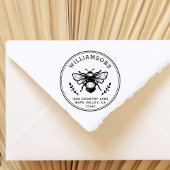 Rustiek Bumblebee retouradres Zelfinktende Stempel
