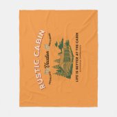 Rustiek Cabin Life is beter in de cabine Fleece Deken (Voorkant)