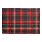Rustiek Cabin Rood Plaid Zwart Beer Kussensloop (Achterkant)