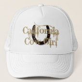 Rustiek Californië Cowgirl Trucker Pet (Voorkant)