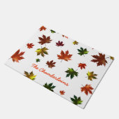 Rustiek Canadees esdoornblad op wit Deurmat (Schuin)